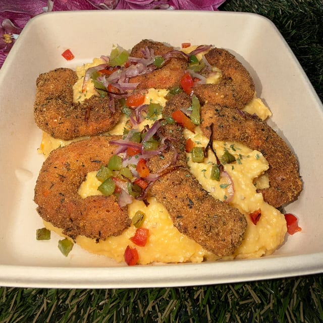 Crispy Shrimp & Grits.