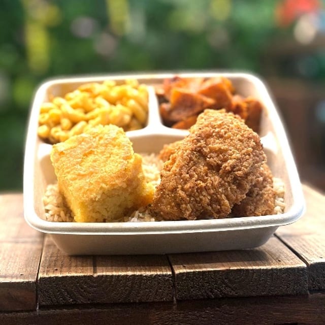 Crispy Chik'n Dinner.